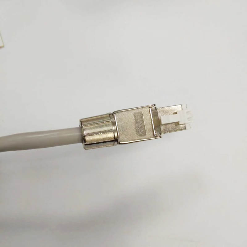 What is the bend radius of the CAT7 jumper cable, and does it have a flexible design?