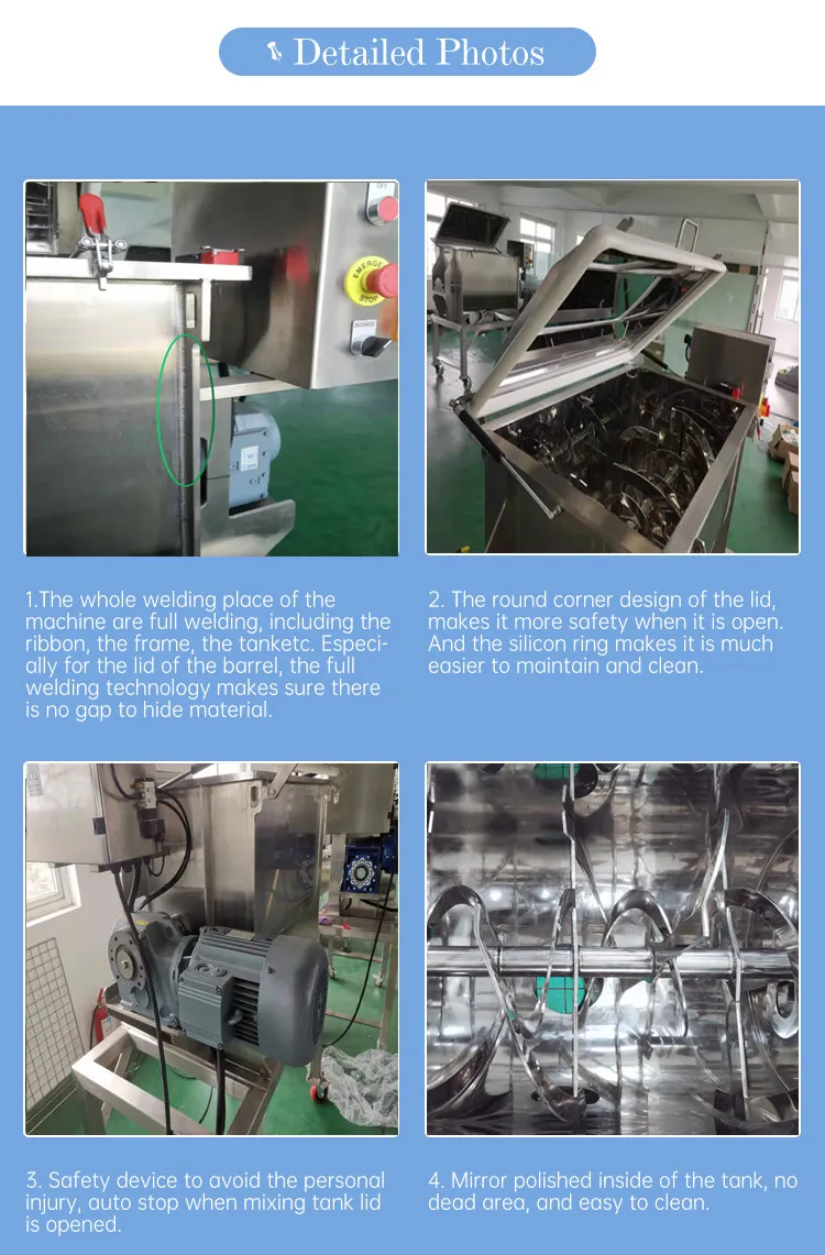 2021 Customized Made Chemical Powder Ribbon Mixing Equipment