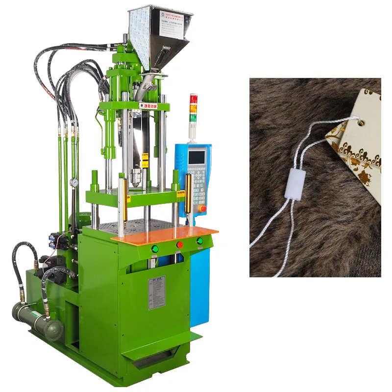 Automatic Bullet String Seal Hang Tag Making Injection Moulding Machine